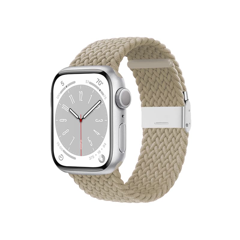 Crong Wave Band - Braided Strap for Apple Watch 38/40/41/42 mm (Stone Beige) 4