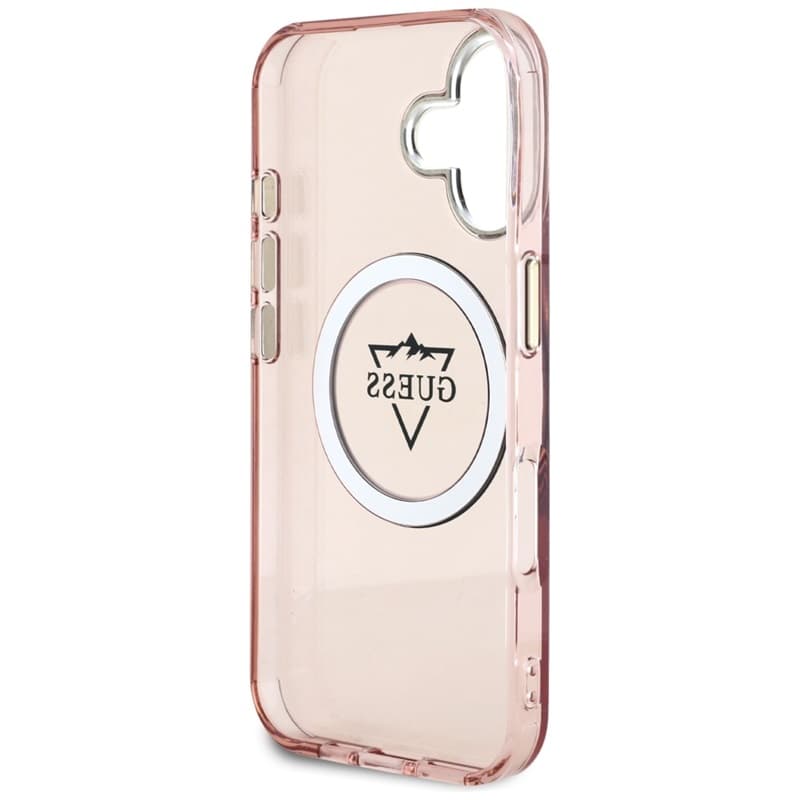 Guess IML Metal Mountain Logo MagSafe - Case for iPhone 16 (pink) 7