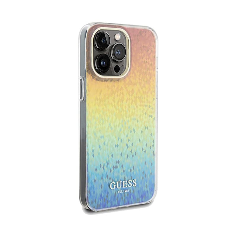 Guess IML Faceted Mirror Disco Iridescent - Case for iPhone 13 Pro Max (Iridescent) 4