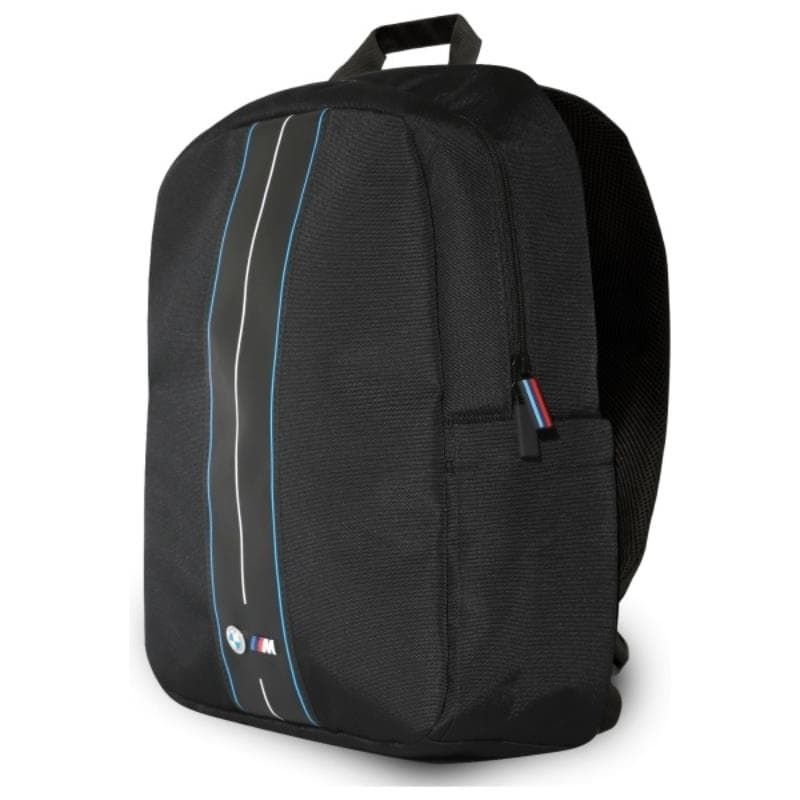 BMW Nylon Blue Stripe - Laptop Backpack 16" (Black) 2