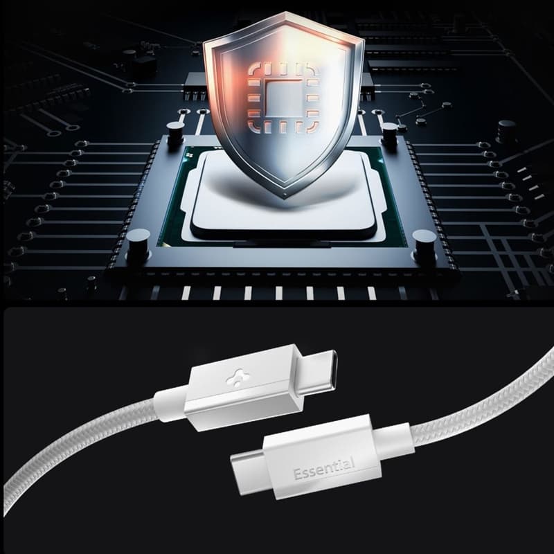 Spigen EB6015CC Essential - USB-C to USB-C Cable 60W 1.5m (White) 4