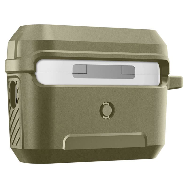 Spigen Lock Fit - Armoured Case for Apple AirPods Pro 1 / 2 (Vintage Khaki) 4