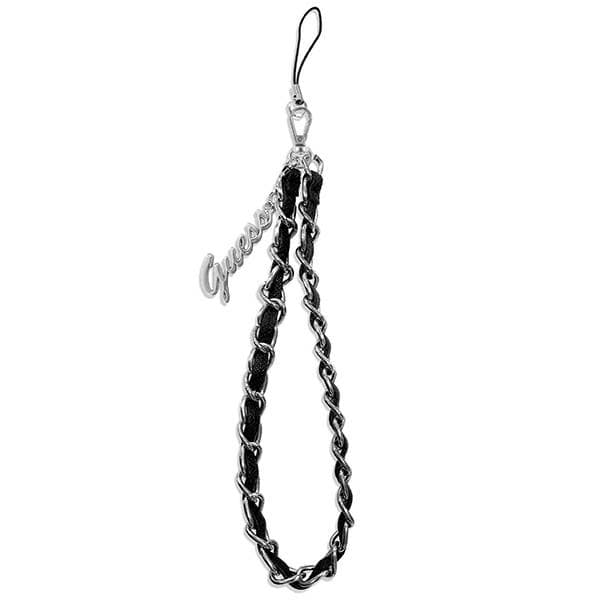 Guess Phone Strap Chain Metal Logo Charms 1