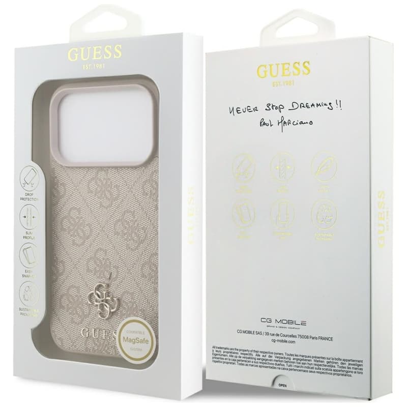 Guess 4G Small 4G and Classic MagSafe - Case iPhone 17 Pro (pink) 8