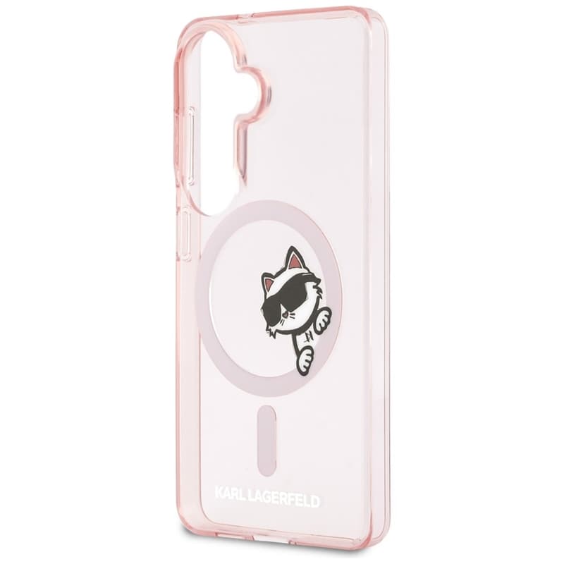 Karl Lagerfeld IML Peekaboo Choupette MagSafe - Samsung Galaxy S26 Case (Pink) 6