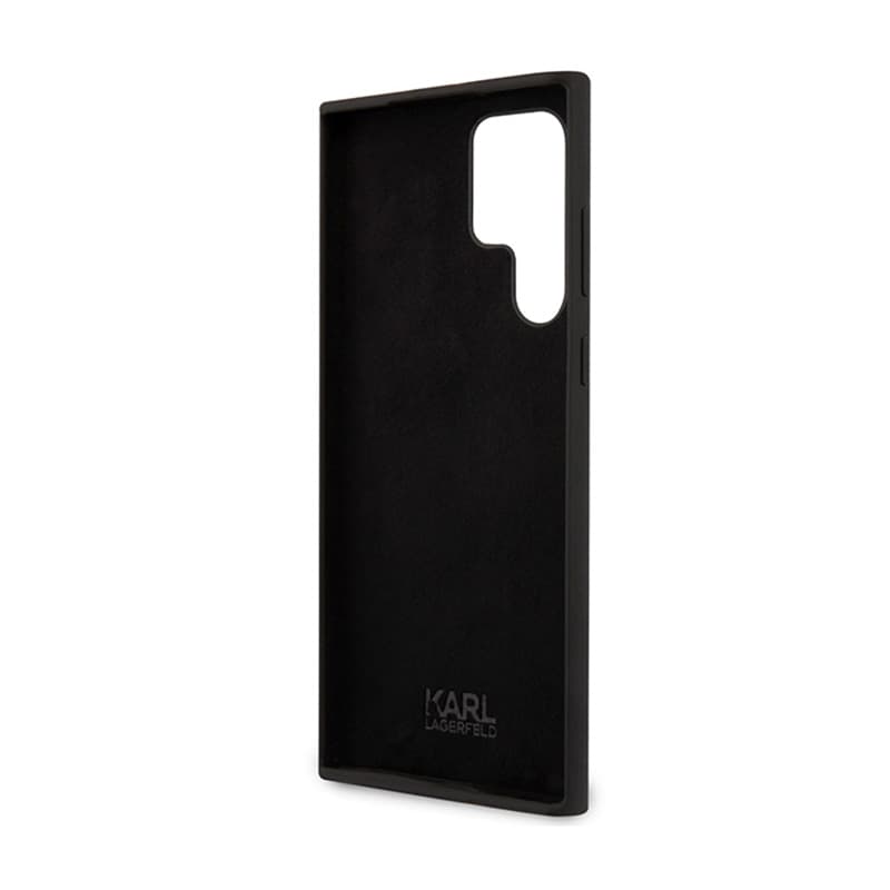 Karl Lagerfeld Silicone Choupette - Case for Samsung Galaxy S24 Ultra (Black) 7