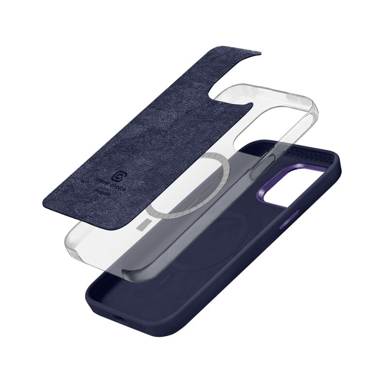 Crong Color Cover LUX Magnetic - iPhone 15 Pro Max MagSafe Case (Navy Blue) 2
