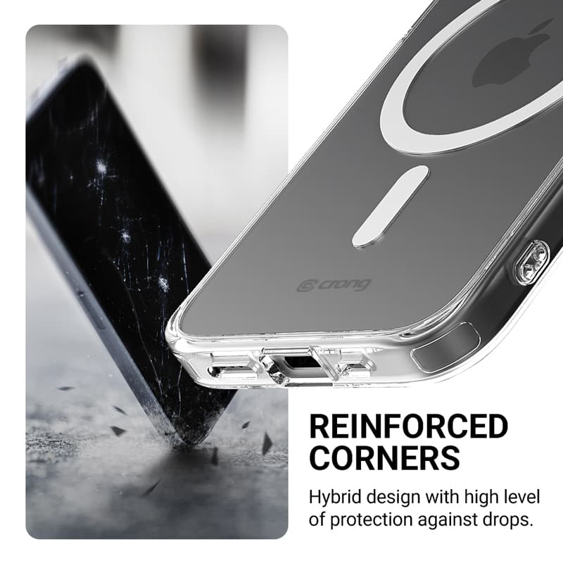 Crong Clear MAG Cover - iPhone 17e / 16e MagSafe Case (Clear) 5