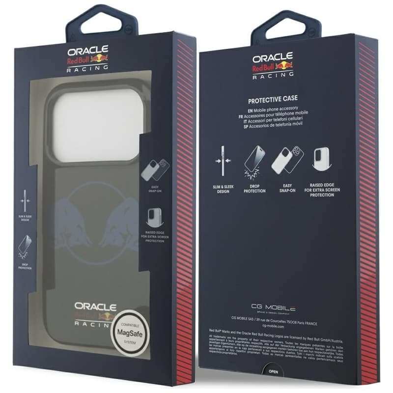 Red Bull IML Transparent Two Bulls MagSafe - iPhone 17 Pro Case (Navy Blue) 8