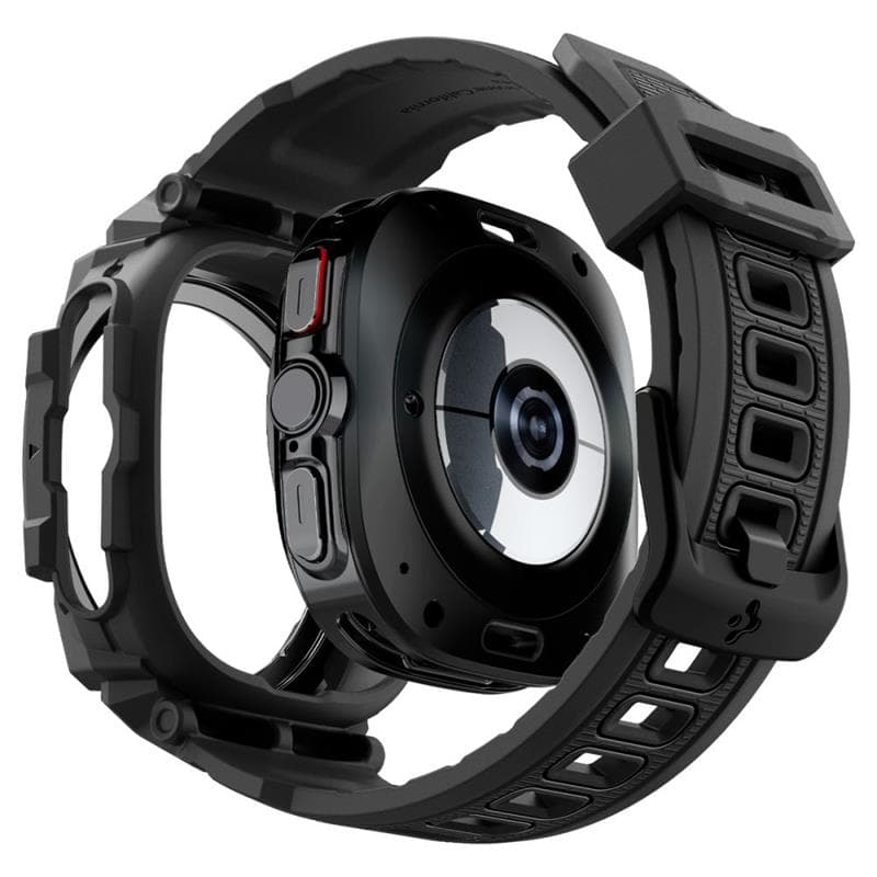 Spigen Rugged Armor Pro - Strap + Case for Samsung Galaxy Watch Ultra 47 mm (2025/2024) (Matte Black) 4