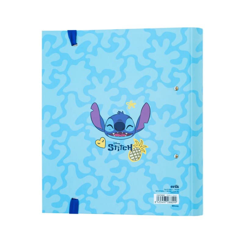 Disney Stitch - A4 binder from the Tropical collection (2 rings, elastic band) 2