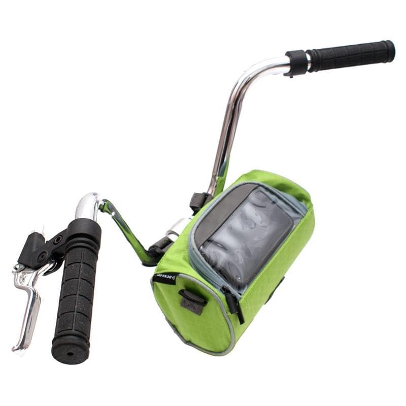 Dunlop - Handlebar bag / bicycle pannier with smartphone pocket (green) 4