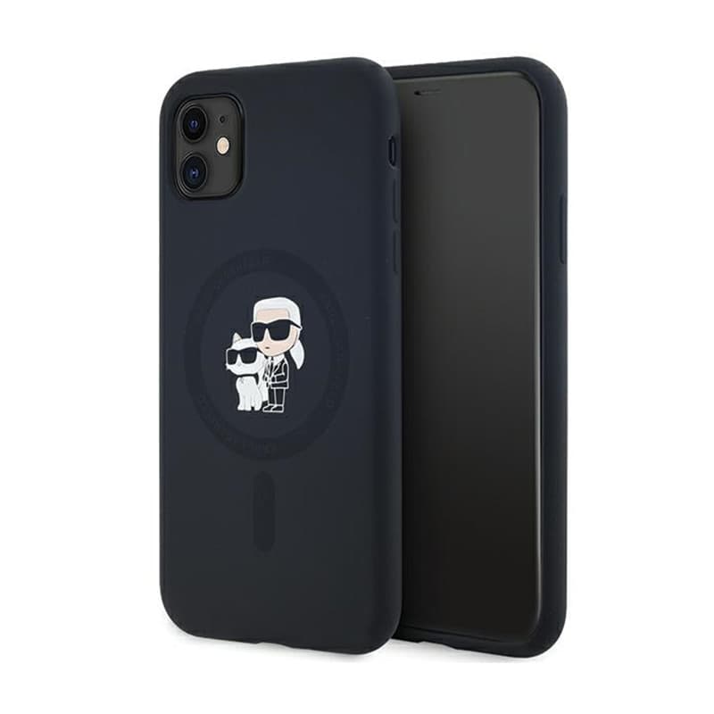 Karl Lagerfeld Silicone Karl & Choupette MagSafe - Case for iPhone 11 (Black) 1