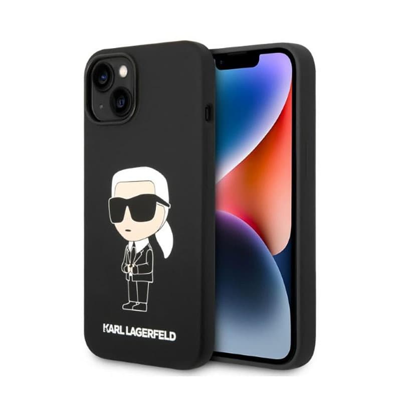 Karl Lagerfeld Silicone NFT Ikonik - Case for iPhone 14 Plus (Black) 1