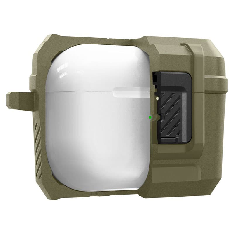 Spigen Lock Fit - Armoured Case for Apple AirPods Pro 1 / 2 (Vintage Khaki) 5