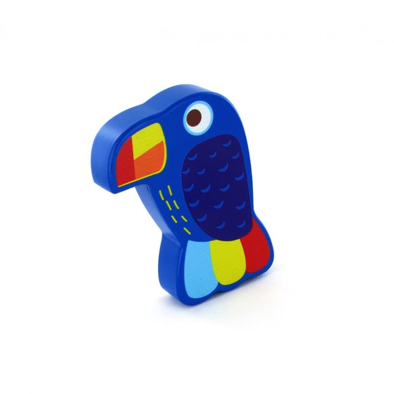 Wooden mix rattles (Flamingo, Toucan), random model selection 4