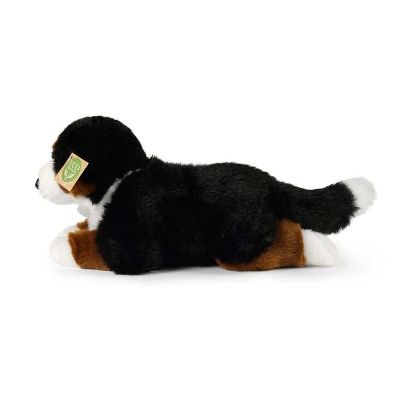 Rappa - Plush realistic Bernese Mountain Dog mascot lying 34 cm Eco-Friendly 3