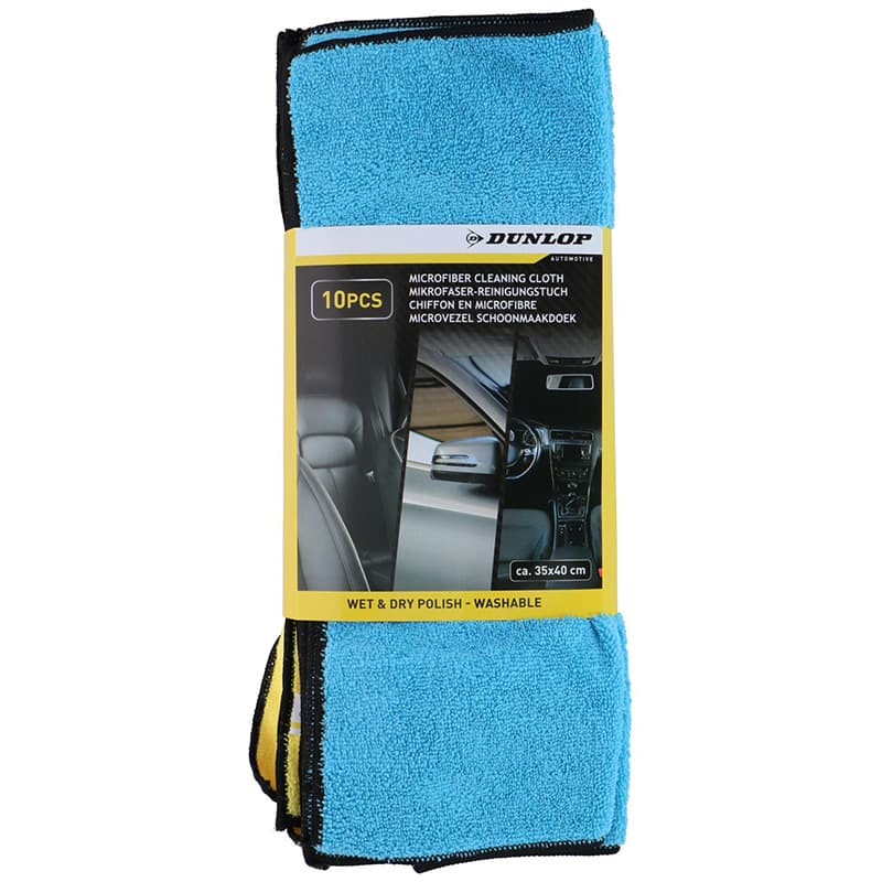Dunlop - Universal microfibre car cloths 35x40 cm 10 pcs. 1