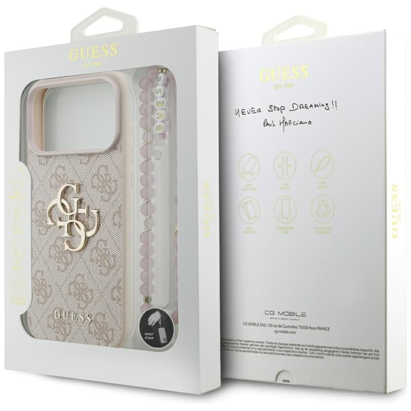 Guess 4G Strap 4G Classic Logo - Case iPhone 17 Pro Max (Pink) 8