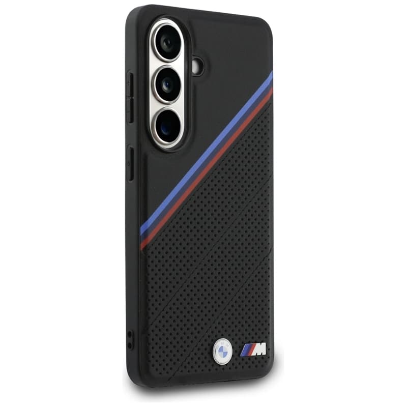BMW Tricolor Metal Logo MagSafe - Samsung Galaxy S26 Case (Black) 4