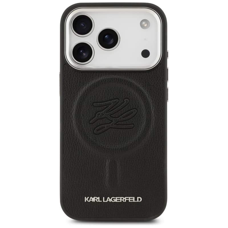 Karl Lagerfeld Initial & Metal Logo MagSafe - Case for iPhone 17 Pro Max (black) 3