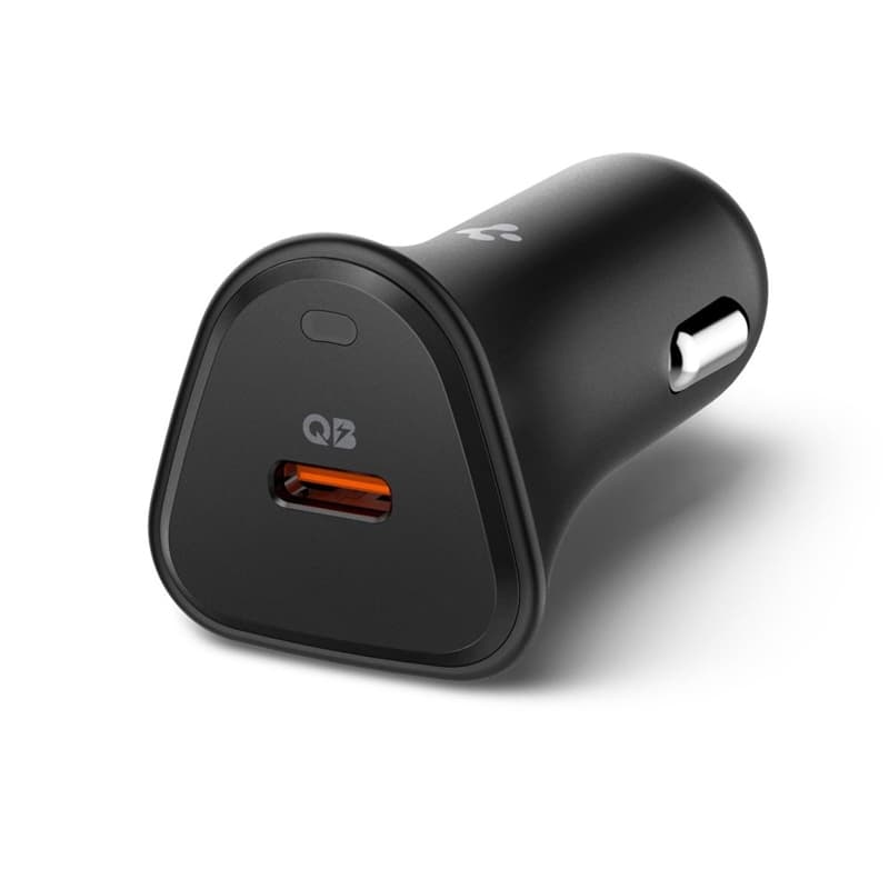 Spigen Essential EV301 - USB-C PD 3.0 PPS 30W Car Charger (Black) 2