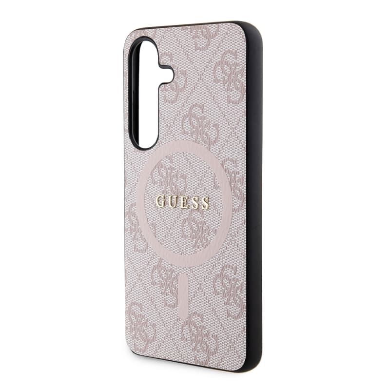 Guess 4G Collection Leather Metal Logo MagSafe - Case Samsung Galaxy S24 (Pink) 6