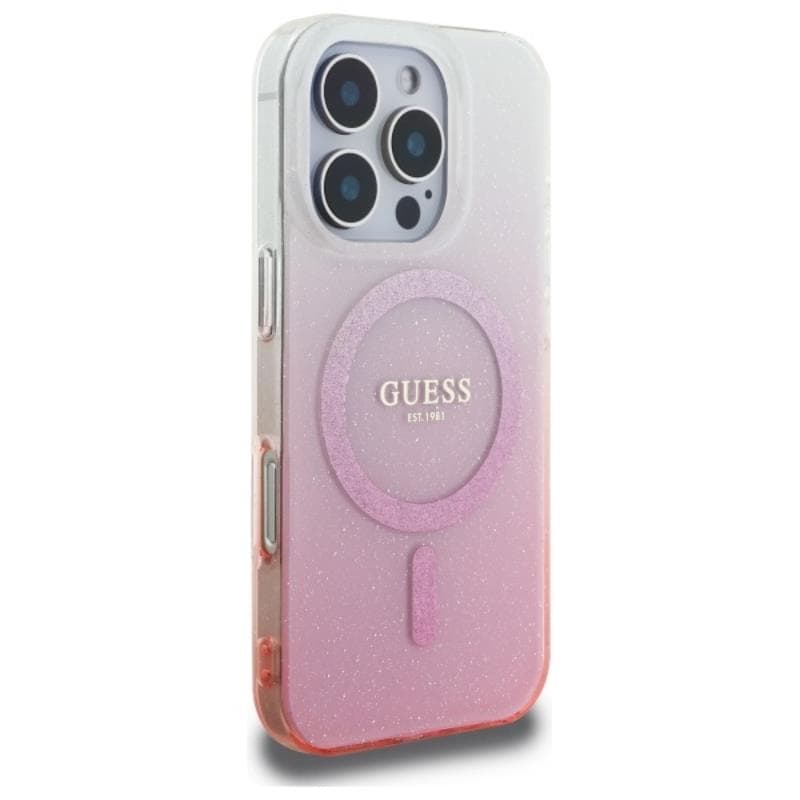 Guess IML Glitter Gradient MagSafe - Case for iPhone 16 Pro Max (Pink) 4