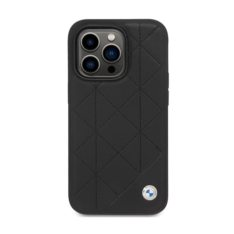 BMW Leather Quilted - Case for iPhone 14 Pro (black) 3
