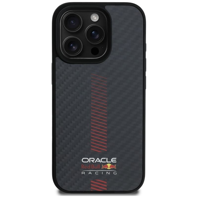 Red Bull Carbon Fiber Power Bar MagSafe - iPhone 16 Pro Max Case (Black) 3