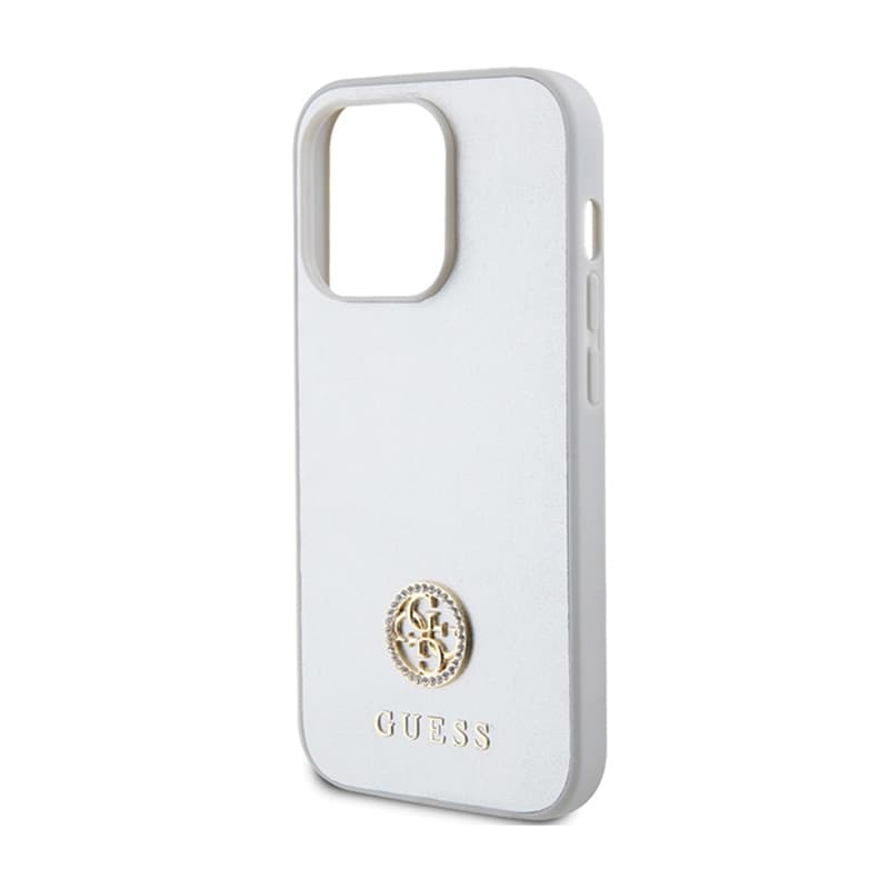 Guess 4G Strass Metal Logo - Case iPhone 15 Pro (silver) 6