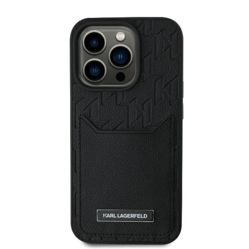 Karl Lagerfeld Cardslots Monogram - Case for iPhone 16 Pro Max (black) 3