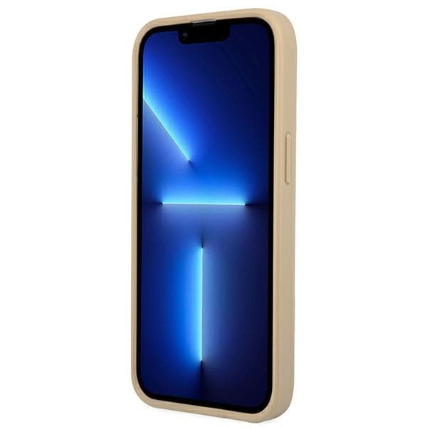 Guess SaffianoTriangle Logo Case - Case for iPhone 13 Pro (beige) 5