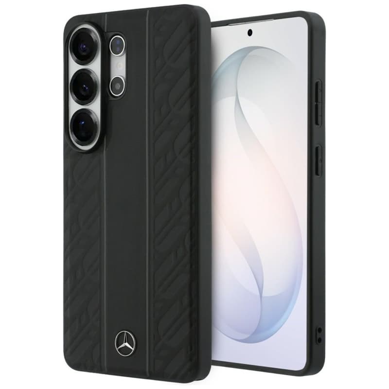 Mercedes Laurel Leaves Vertical Stripes MagSafe Case for Samsung Galaxy S26 Ultra (Black)