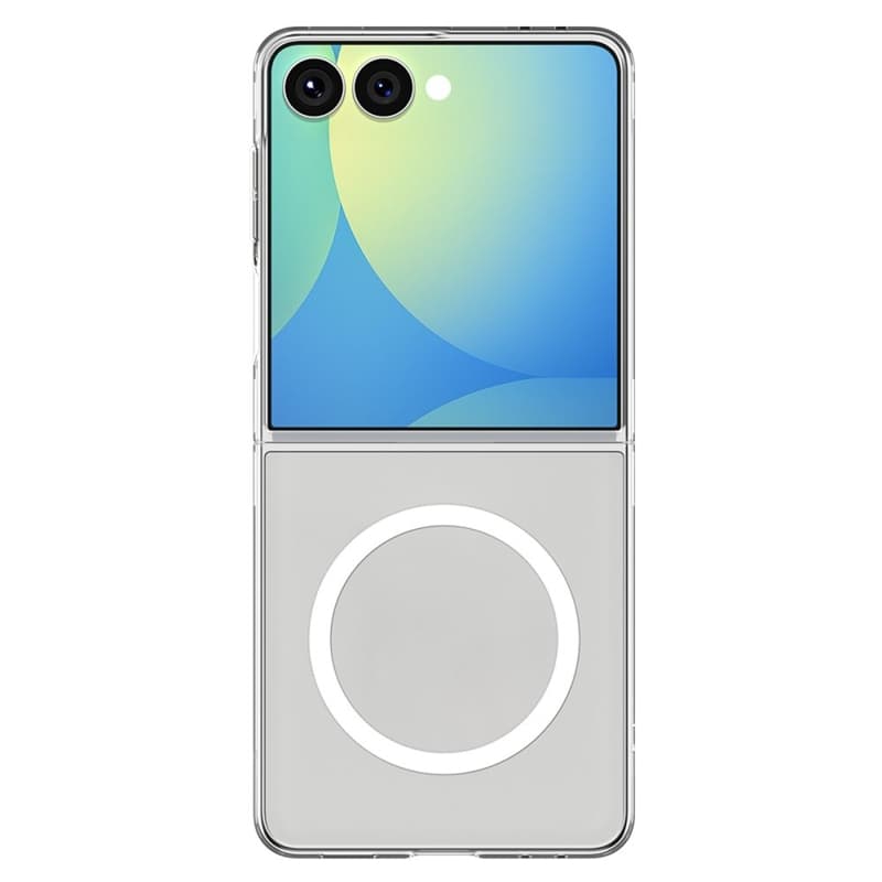 Spigen Airskin Mag MagSafe - Case for Samsung Galaxy Z Flip 7 (Clear/White) 4