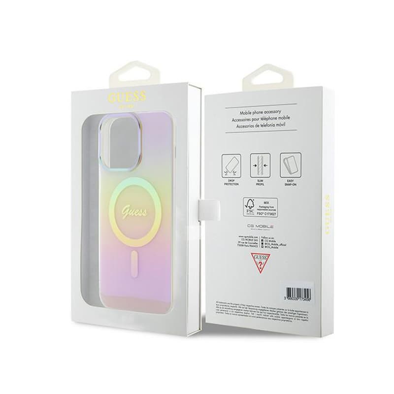 Guess IML Iridescent MagSafe - iPhone 15 Pro Max Case (pink) 8