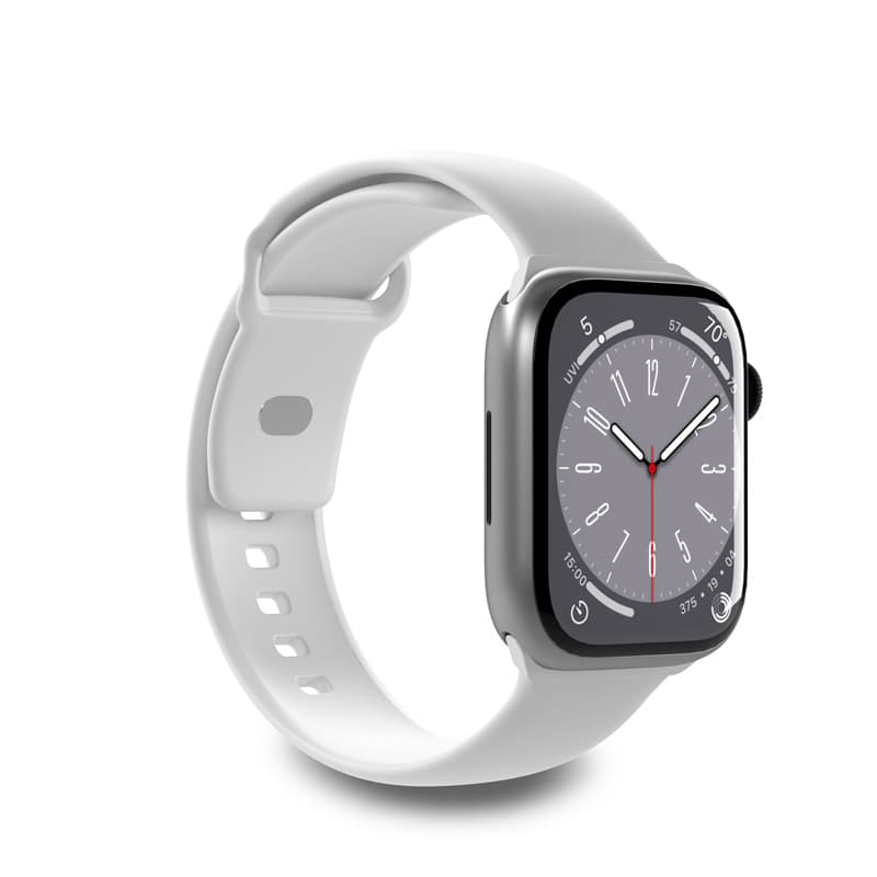 PURO ICON - Elastic strap for Apple Watch 44/45/46/49 mm (S/M & M/L) (White)