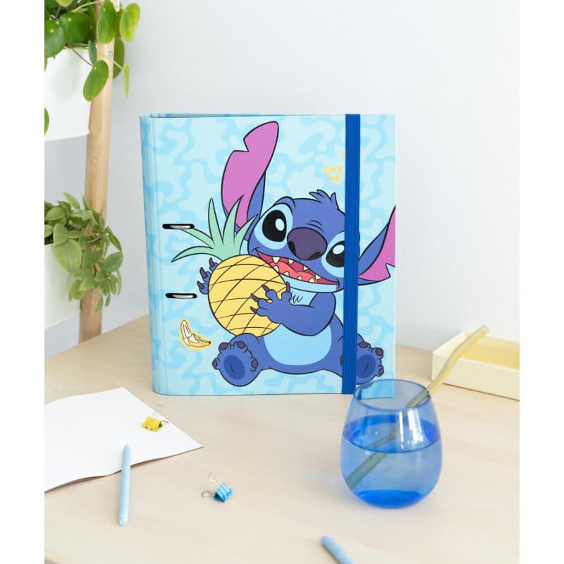Disney Stitch - A4 binder from the Tropical collection (2 rings, elastic band) 4