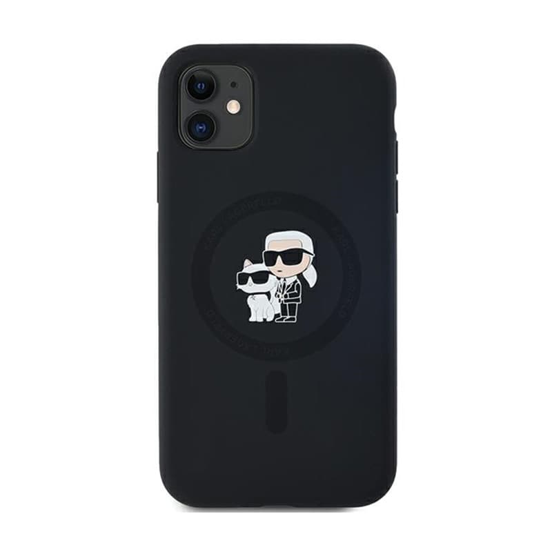 Karl Lagerfeld Silicone Karl & Choupette MagSafe - Case for iPhone 11 (Black) 3