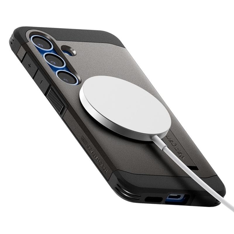 Spigen Tough Armor MagSafe - Case for Samsung Galaxy S25+ (Gunmetal) 8