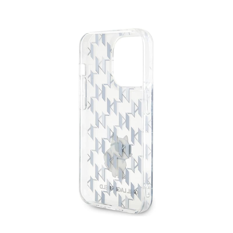 Karl Lagerfeld Monogram Choupette - Case for iPhone 15 Pro Max (Transparent) 7