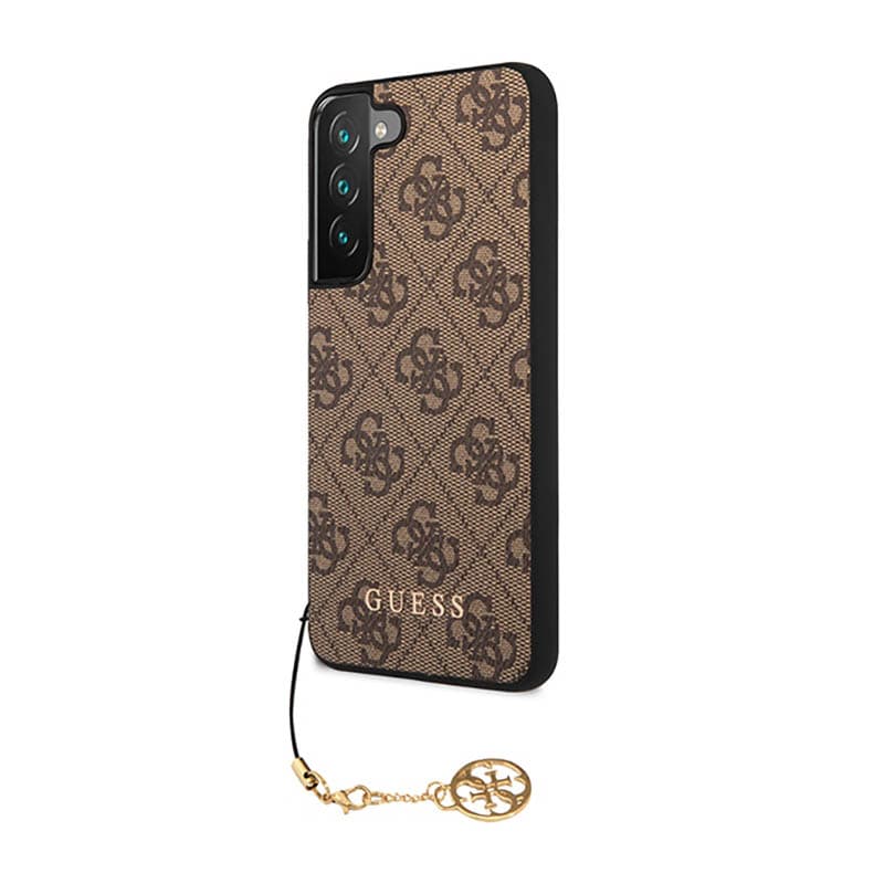 Guess 4G Charms Collection - Case for Samsung Galaxy S23 (Brown) 2