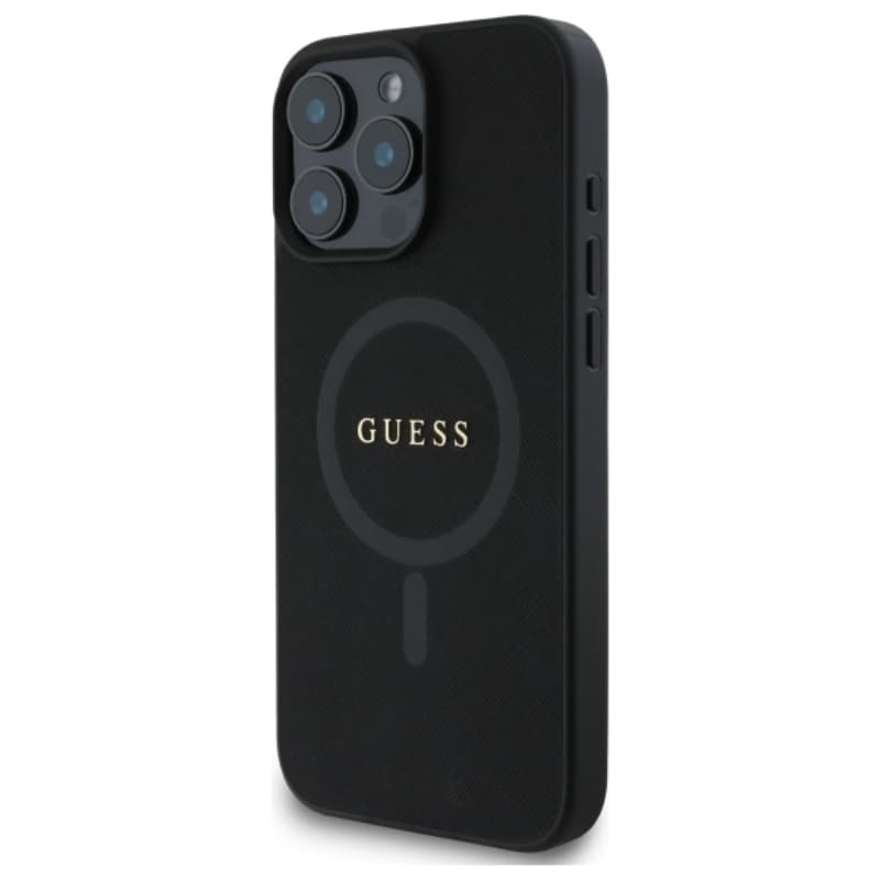 Guess Saffiano Classic Logo MagSafe - Case for iPhone 16 Pro Max (black) 2