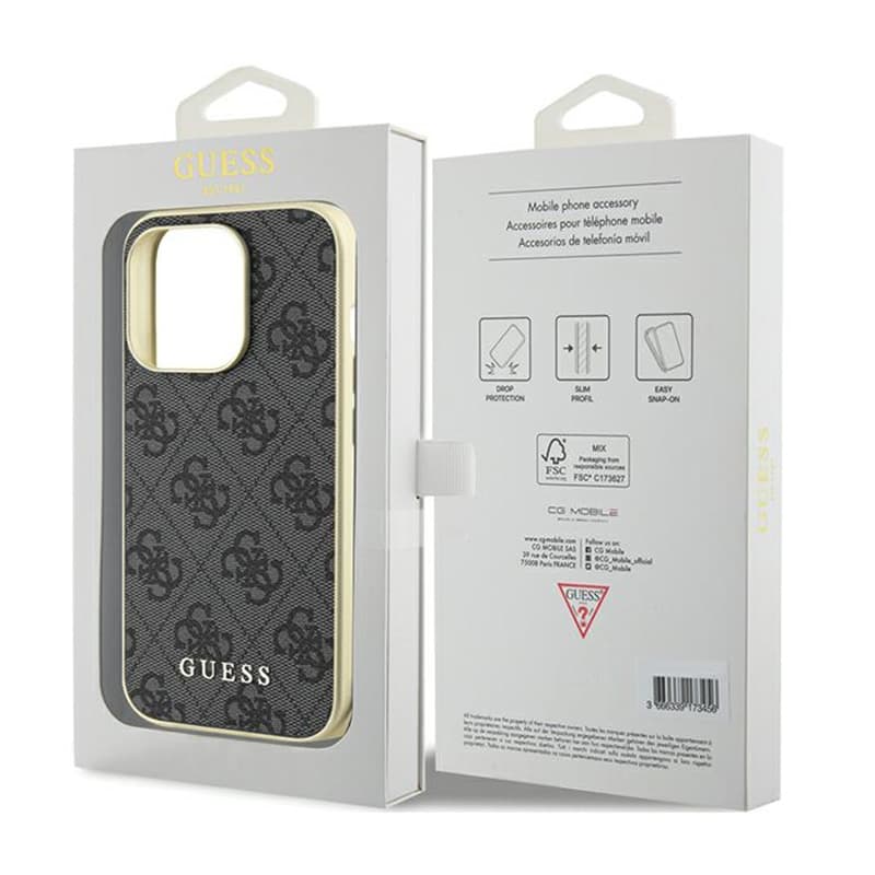 Guess 4G Charms Collection - iPhone 15 Pro Case (grey) 8