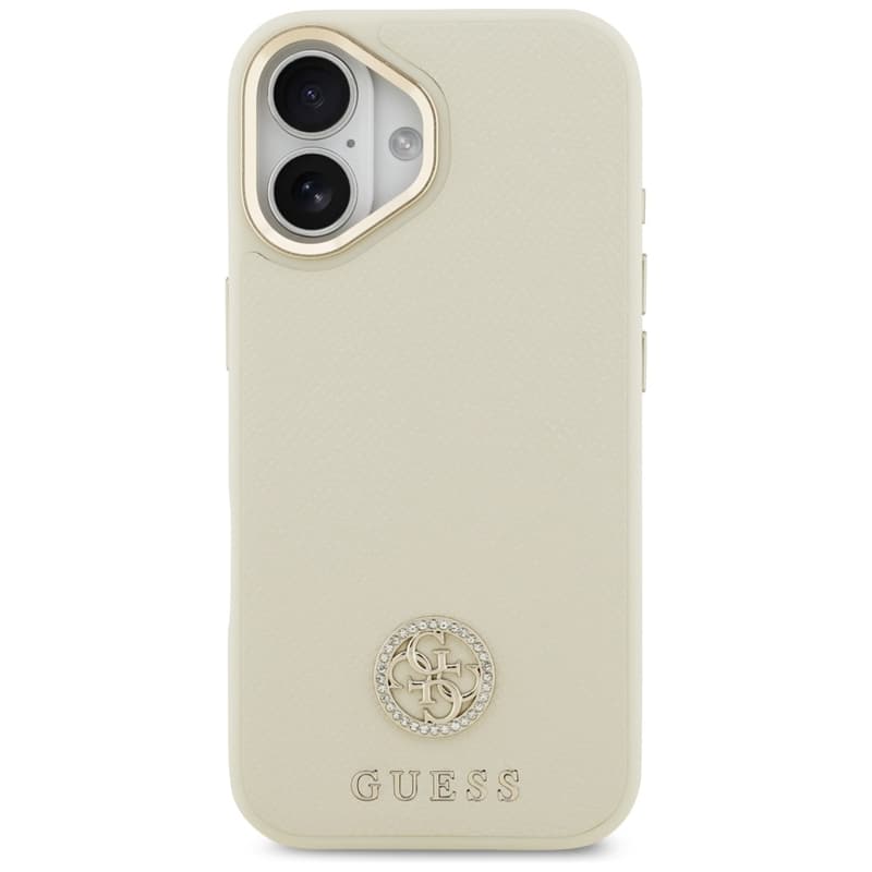 Guess Grained Strass Logo MagSafe - Case iPhone 17 (beige) 3