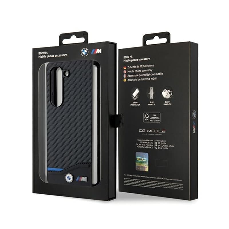 BMW Leather Carbon - Case for Samsung Galaxy Z Fold 5 (Black) 7