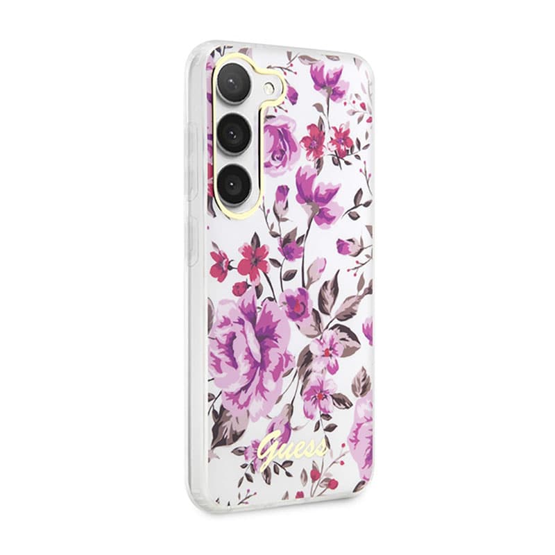 Guess Flower Collection - Case for Samsung Galaxy S23+ (White) 4