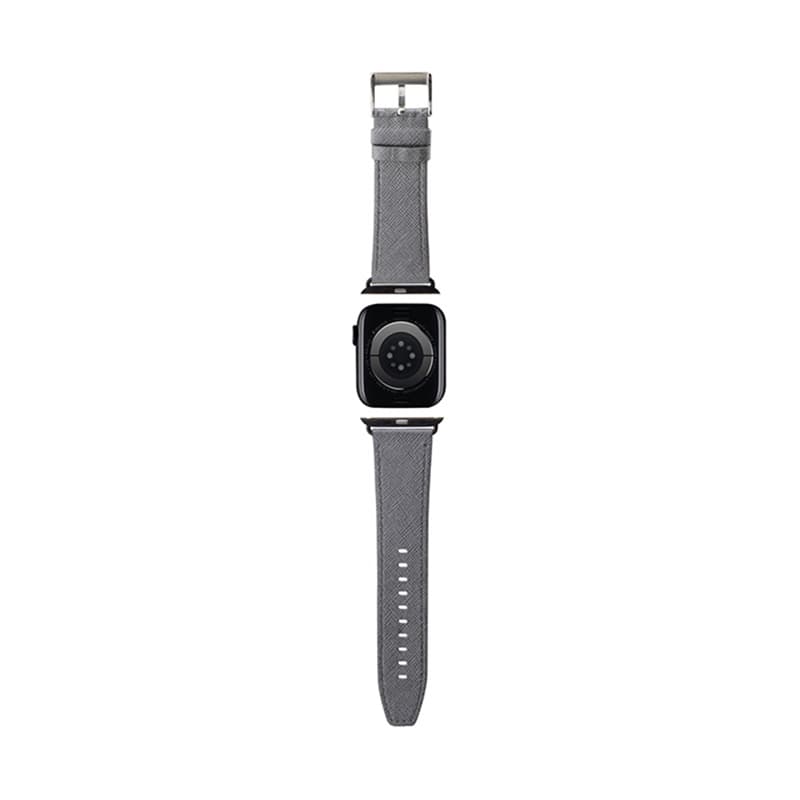 Karl Lagerfeld Saffiano Monogram - Strap for Apple Watch 38/40/41 mm (silver) 2