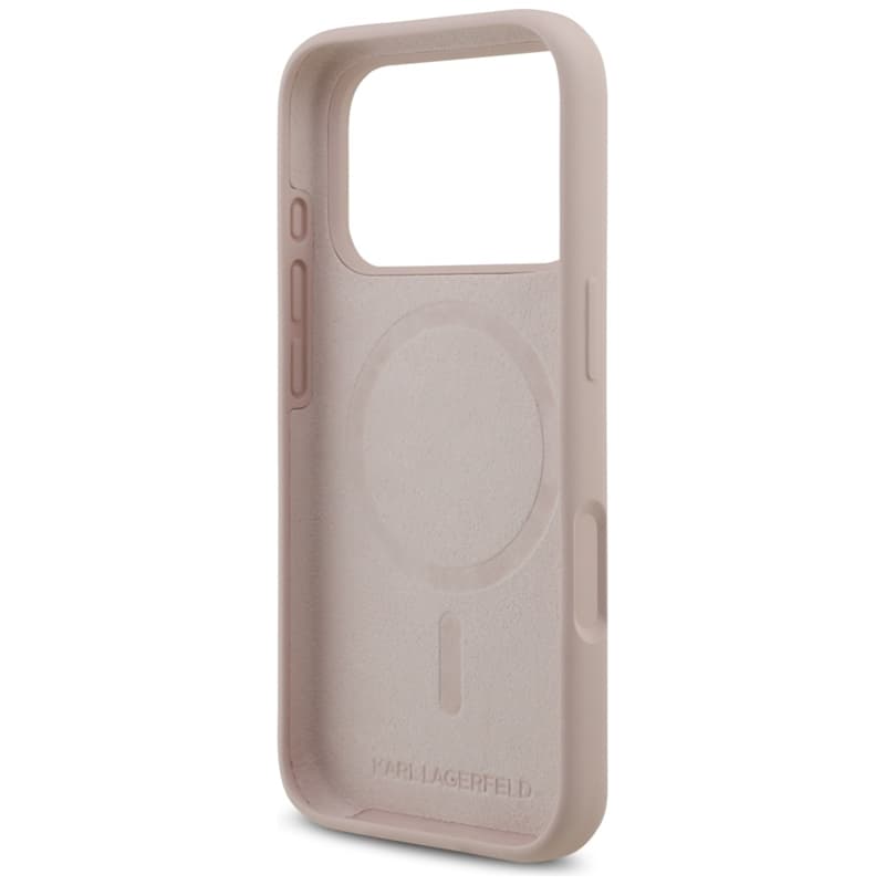 Karl Lagerfeld Silicone Karl & Choupette Ring MagSafe - Case iPhone 17 Pro (pink) 7