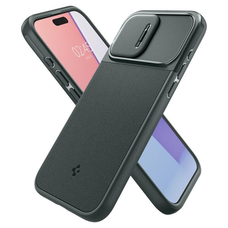 Spigen Optik Armor Mag MagSafe - Case for iPhone 15 Pro (Abyss Green) 2